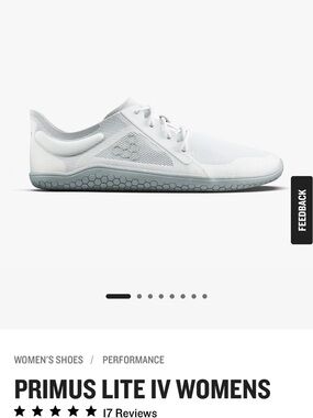 Vivo barefoot Primus Lite IV Women's White with Gray Outsole